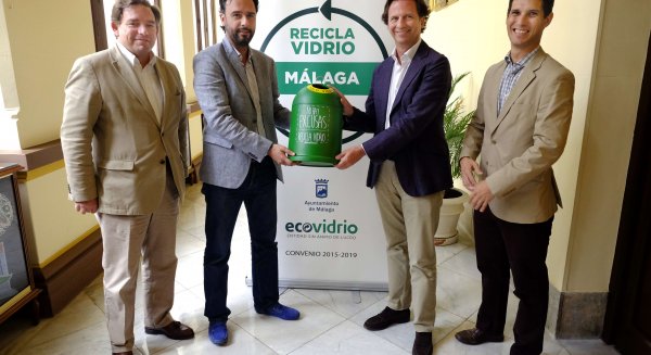 Los malagueños logran aumentar en un 15% el volumen de vidrio reciclado en el último año