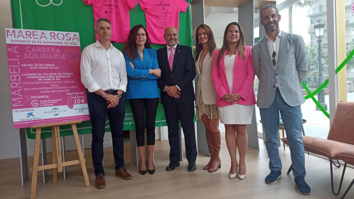 La Asociación Española Contra el Cáncer presenta una nueva edición de la carrera 'Marea Rosa' en Marbella