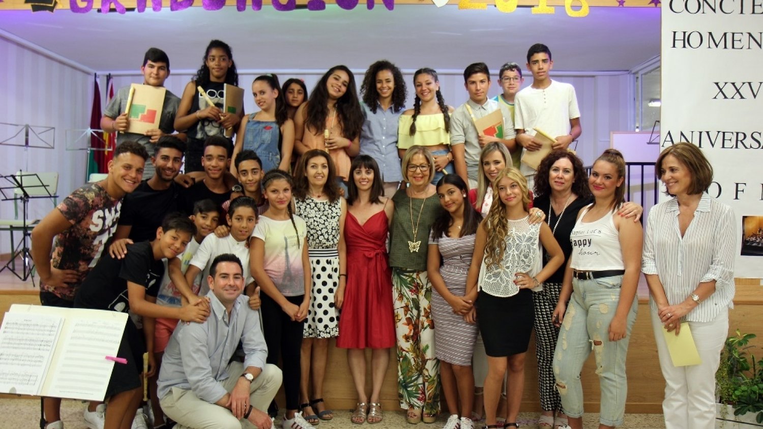 La consejera de Educación visita el IES 'Guadalmedina', que cuenta con una orquesta formada por su alumnado
