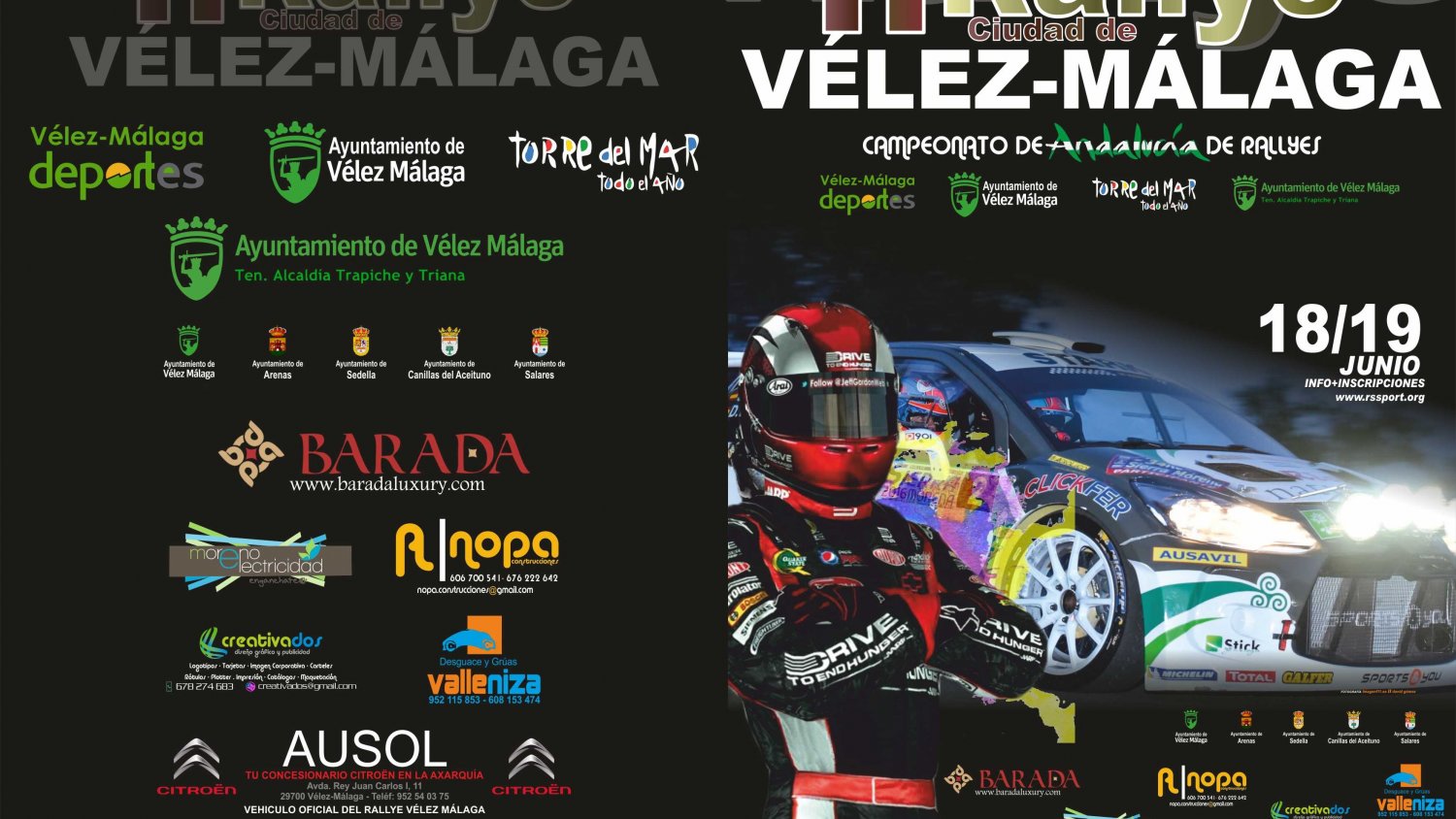 Este fin de semana tendrá lugar la segunda edición del Rally Ciudad de Vélez-Málaga