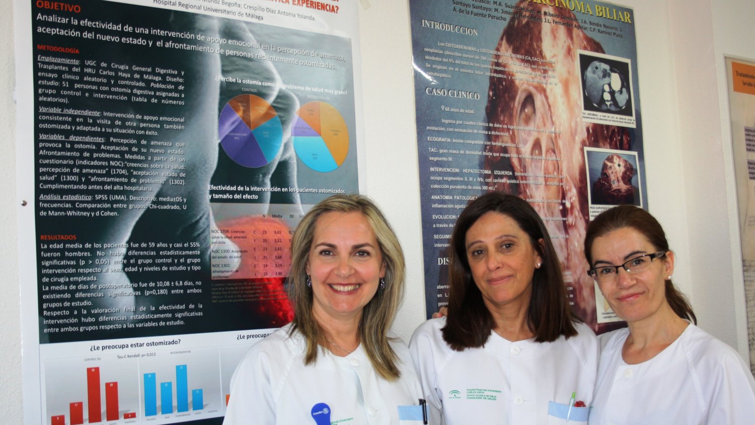 Enfermeras de la Unidad de Cirugía del Hospital Regional de Málaga premiadas en IX Congreso Nacional de Enfermería en Ostomías