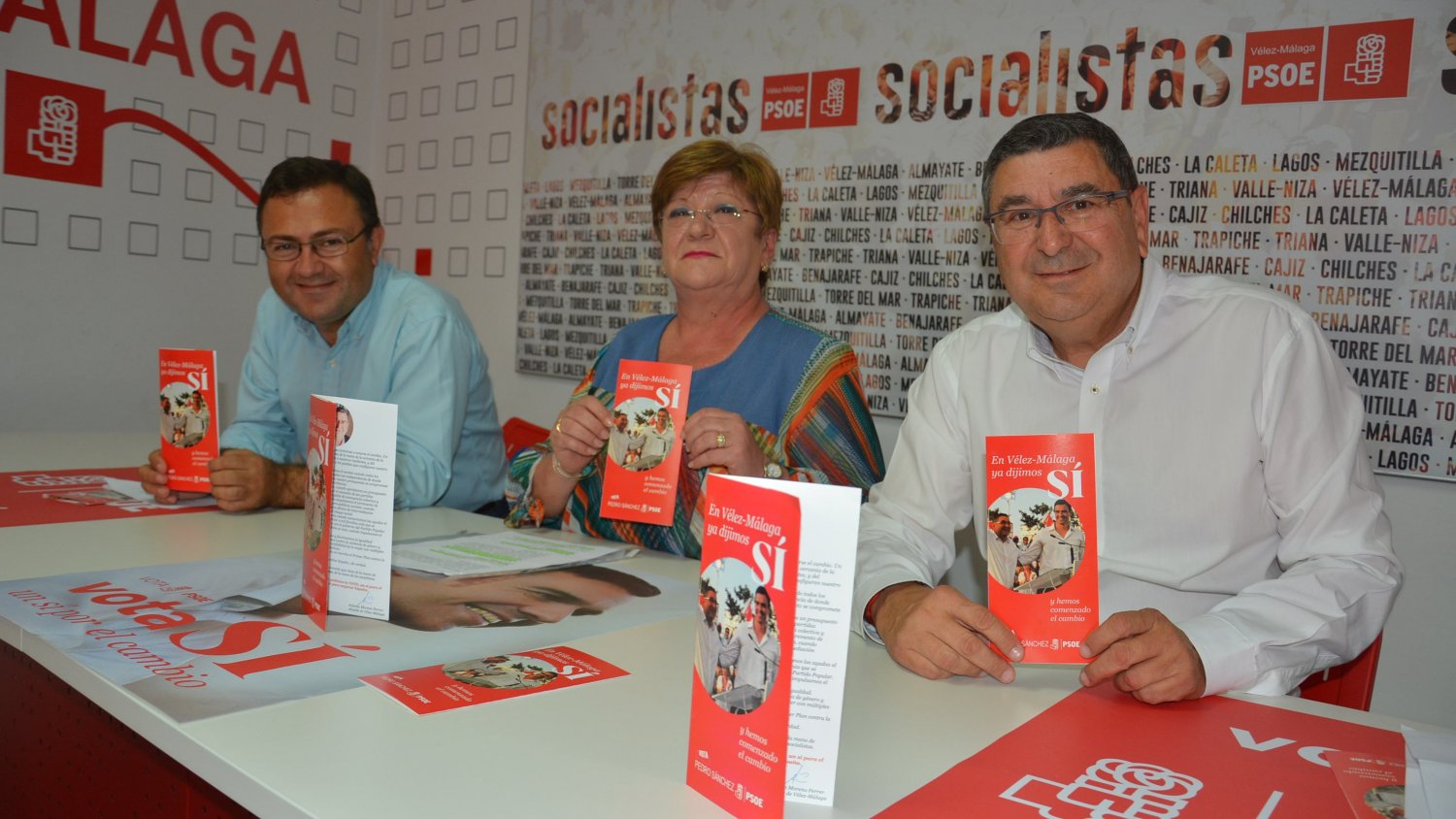 El PSOE de Vélez-Málaga presenta la campaña 'Sí por el cambio'