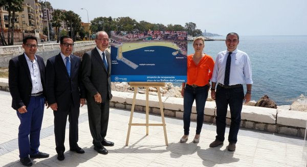 El PP anuncia la obra para la recuperación de la playa de los Baños del Carmen