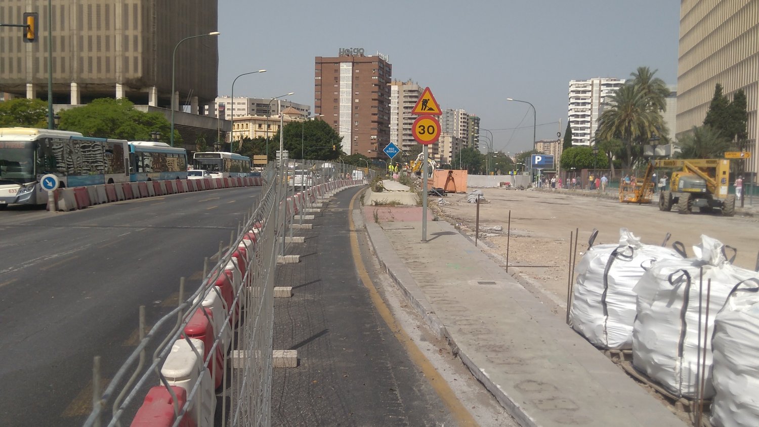 Las obras del Metro de Málaga afrontan las labores previas para la demolición del tablero norte del Puente de Tetuán