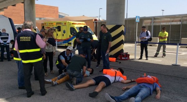 Más de 300 efectivos comprueban protocolos de gestión de emergencia y atención a víctimas