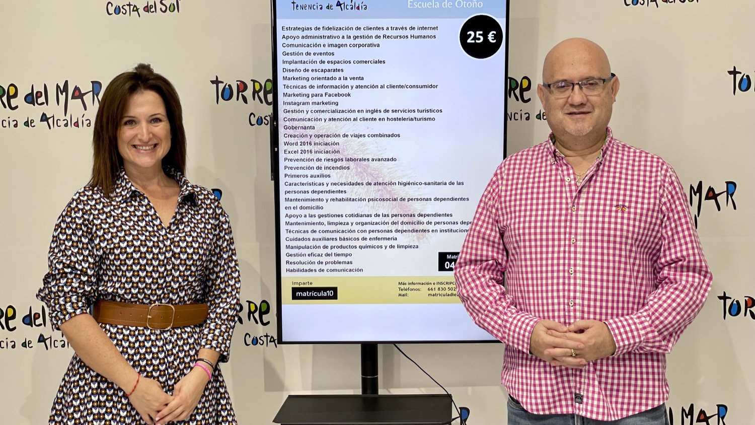 Torre del Mar presenta sus nuevos cursos de formación a través de la 'Escuela de Otoño Online'