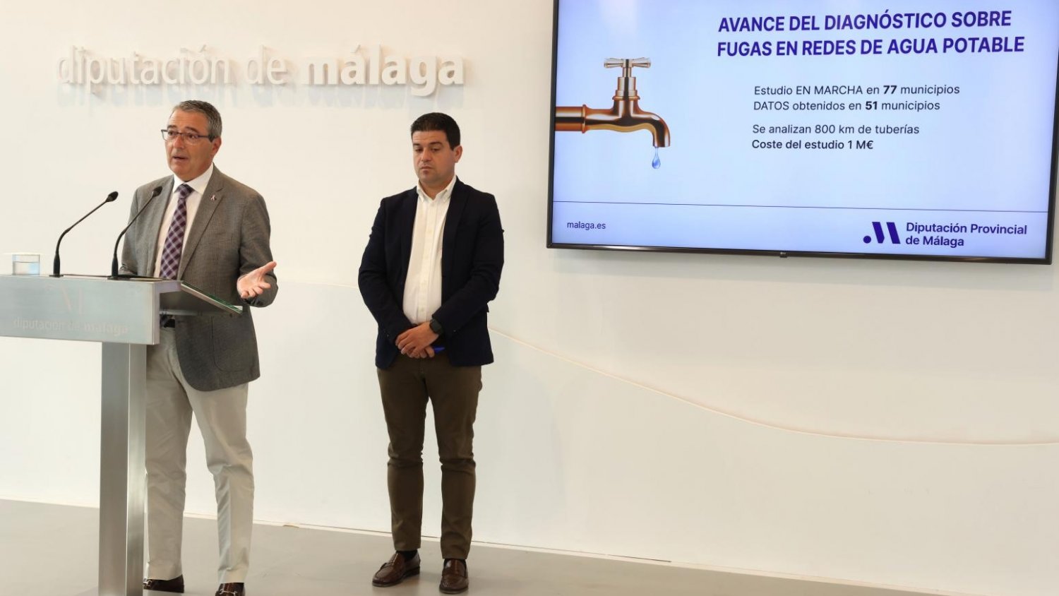 La Diputación de Málaga detecta en medio centenar de municipios fugas de agua