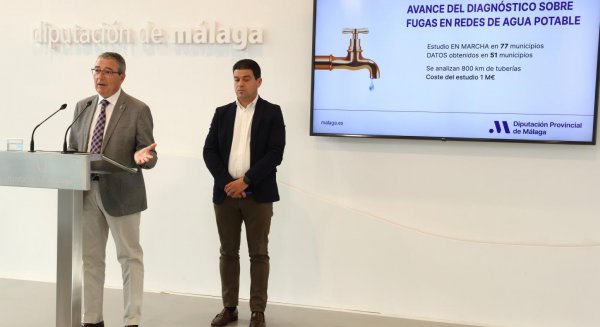 La Diputación de Málaga detecta en medio centenar de municipios fugas de agua