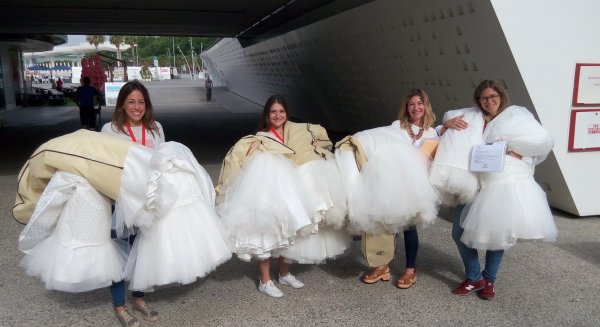 Clédat & Petitpierre convierten el Centre Pompidou Málaga en un gran pastel de bodas