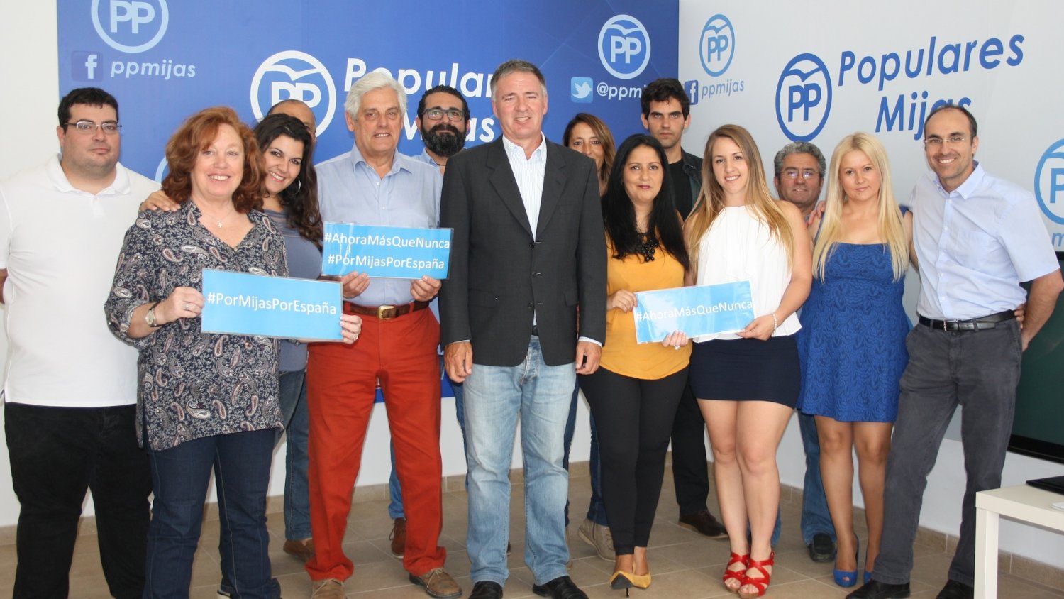 #PorMijasporEspaña, lema de campaña del PP de Mijas para las elecciones generales