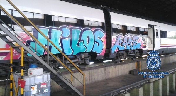 Desarticulada una banda de grafiteros a la que atribuyen daños valorados en 100.000 euros