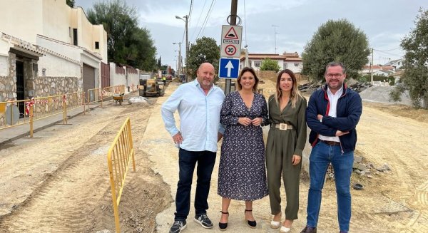 Las obras de saneamiento y abastecimiento en la Cañada de los Cardos afrontan su recta final