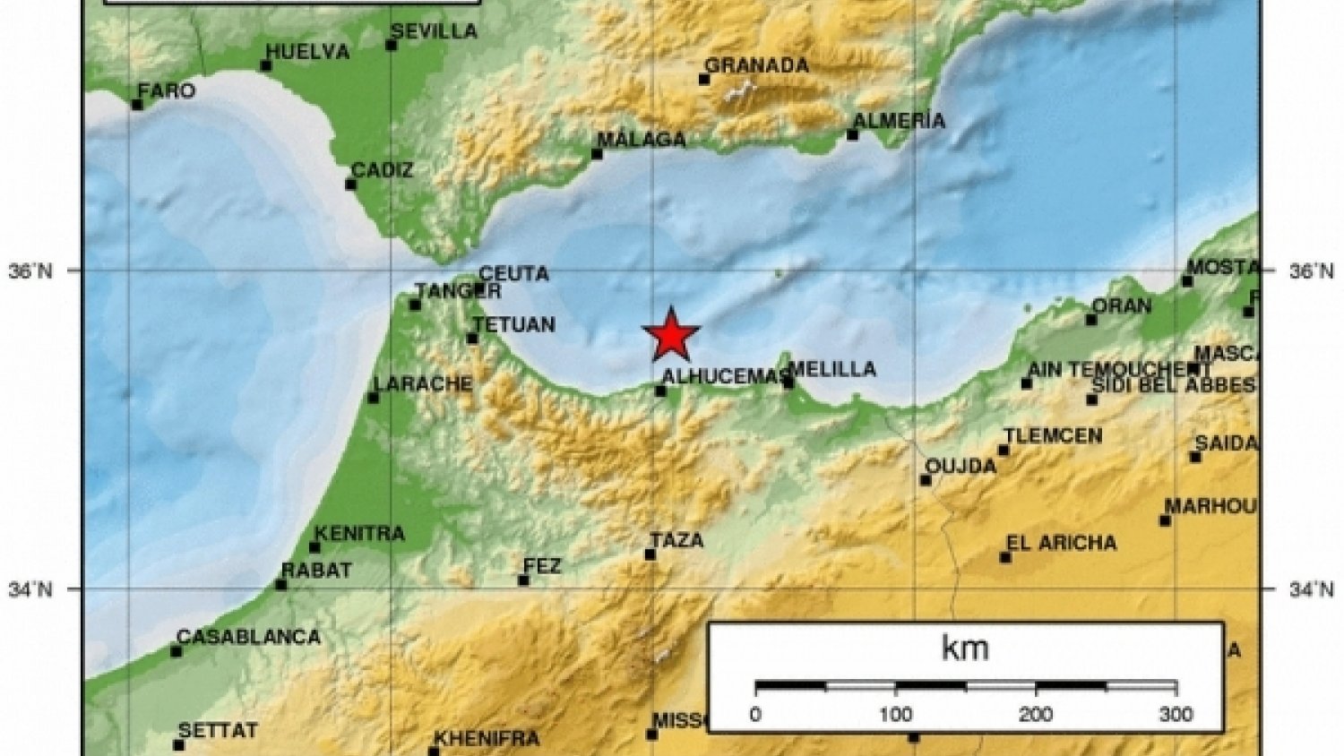 Un terremoto de 5,1 grados en el Mar de Alborán se deja sentir en Málaga