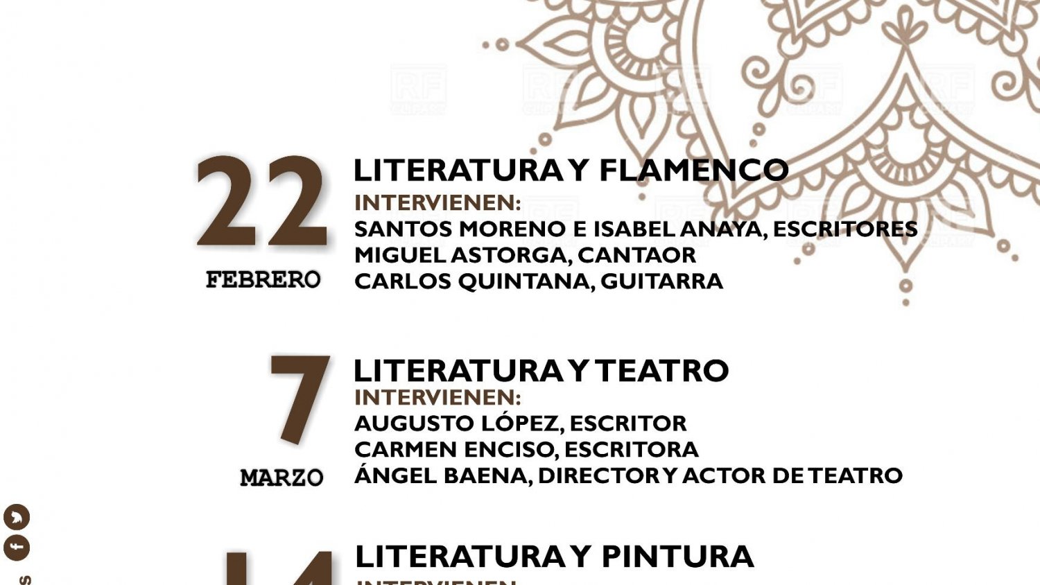 Málaga organiza un Ciclo de Coloquios con la Cultura
