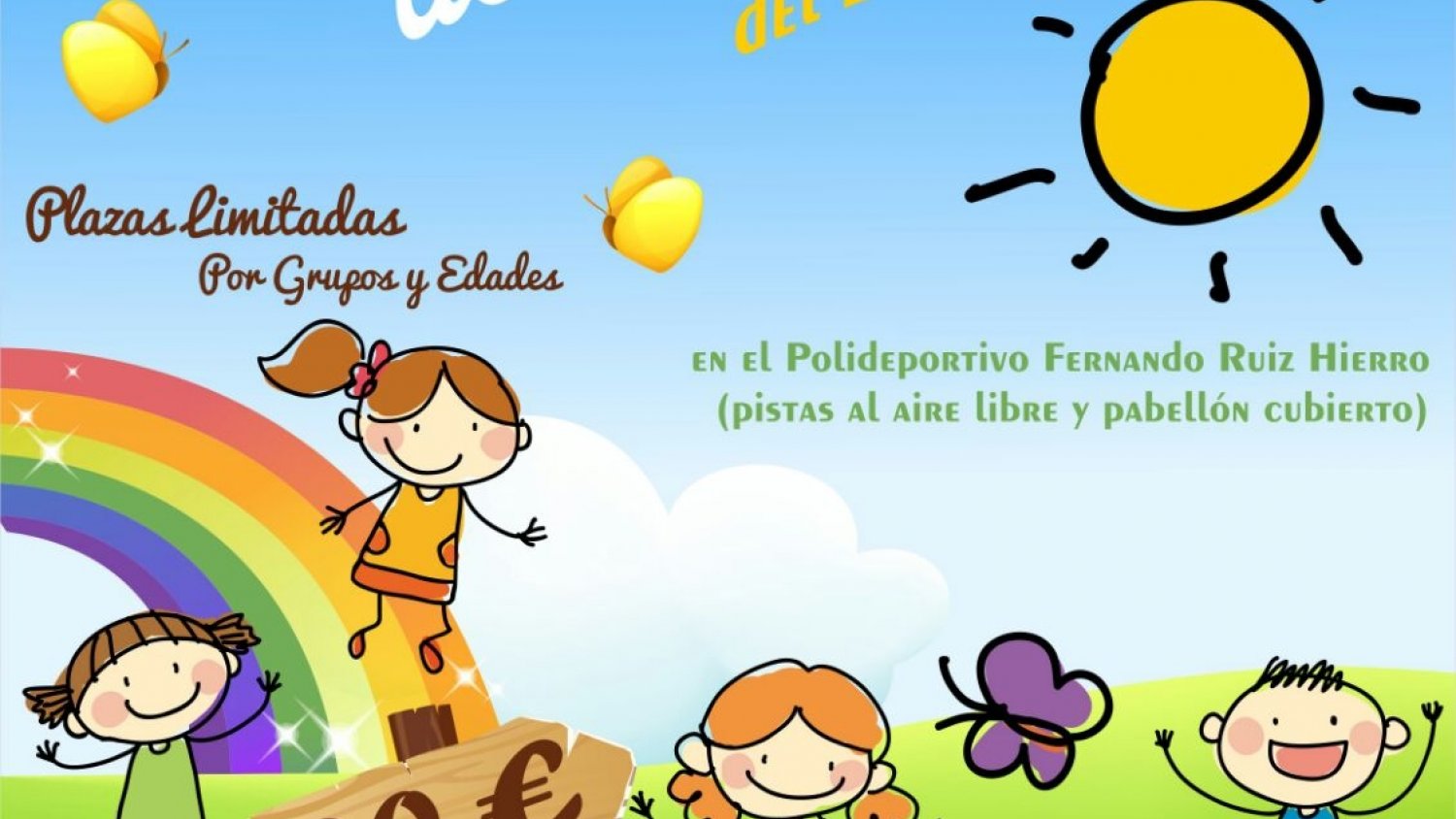 Un centenar de menores participan en el campamento lúdico deportivo durante la Semana Blanca
