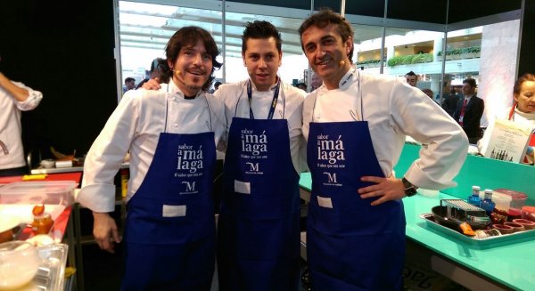 Los chefs Sergio Garrido, José Carlos García y Diego Gallegos ofrecen un showcooking con ‘Sabor a Málaga’
