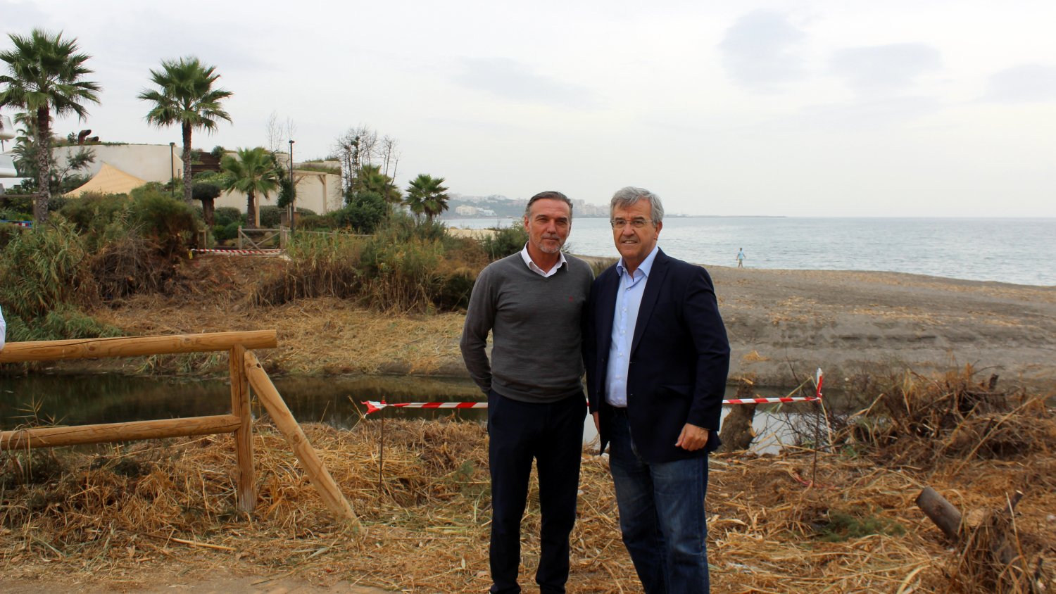 La Mancomunidad presenta las obras del tramo de la Senda Litoral en Estepona
