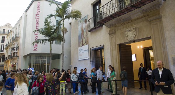 Las visitas del museo Carmen Thyssen Málaga crecen un 12% en 2015
