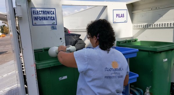 Fuengirola recoge este año 3.568 kilos de residuos con sus puntos limpios