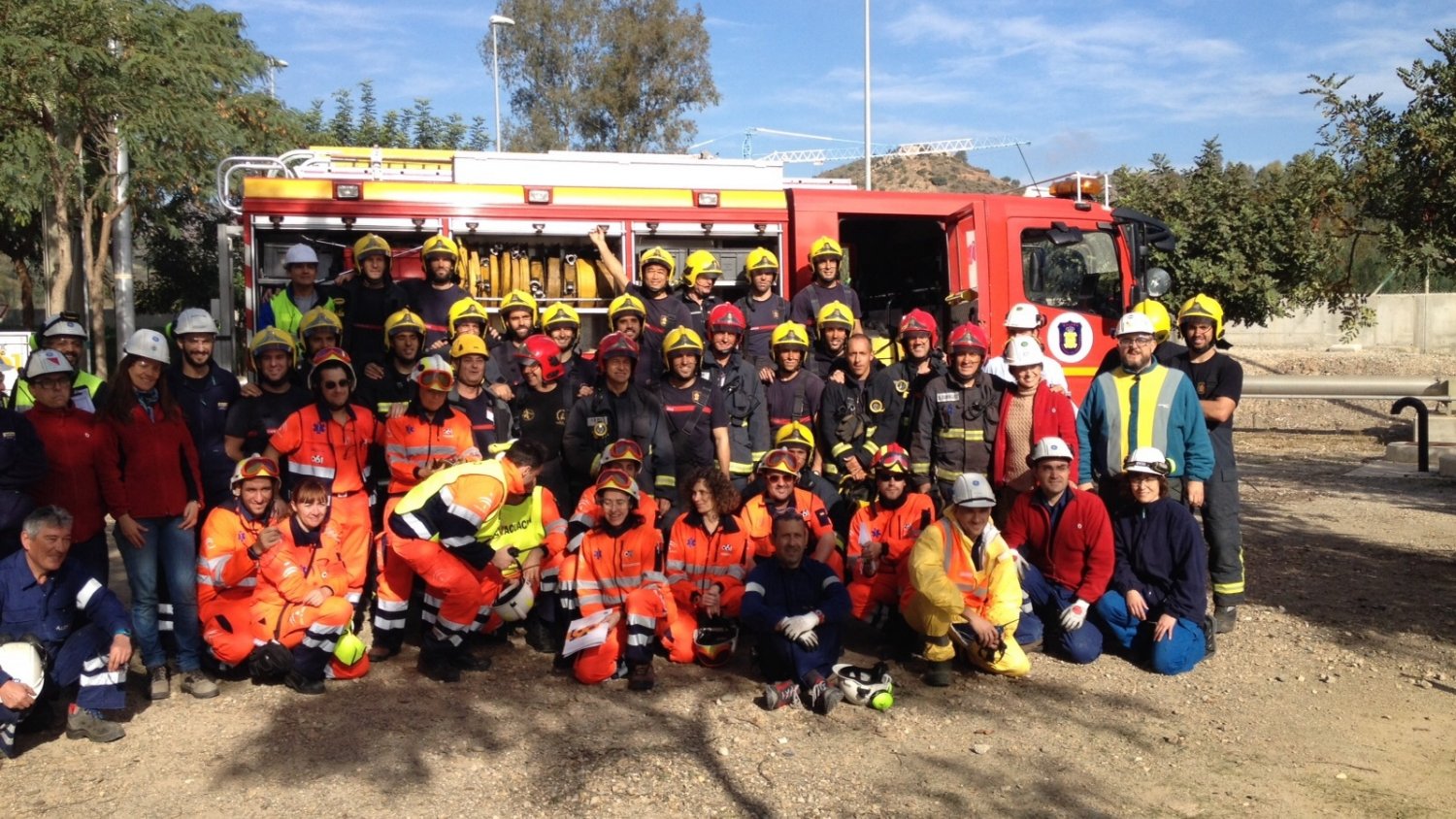 Málaga realiza un ejercicio práctico de atención a víctimas de accidentes con sustancias peligrosas