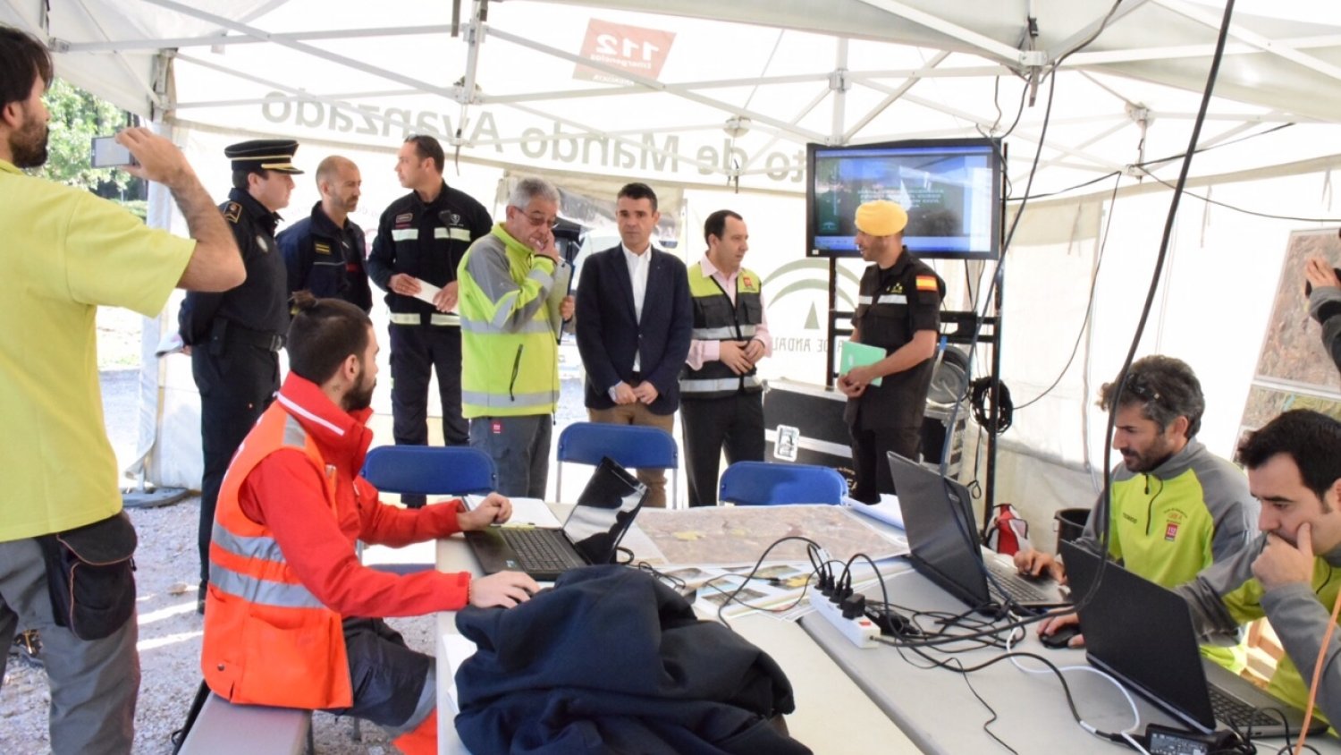 Realizan un simulacro de incendio forestal en Marbella para poner a prueba los mecanismos de coordinación y respuesta