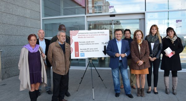Heredia resume la gestión de Rajoy en Málaga con 