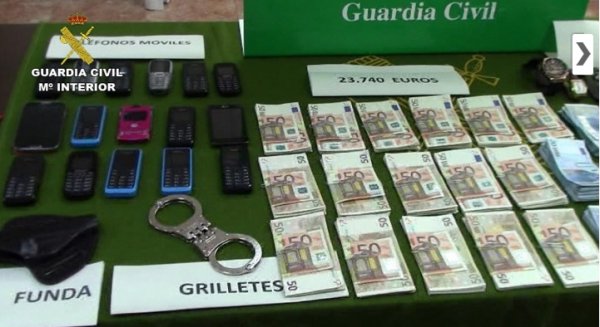 Desarticulan una organización criminal dedicada a la recepción y traslado de hachís desde Málaga a Francia