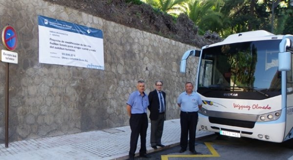 Nuevas paradas para el transporte discrecional en el centro de Málaga