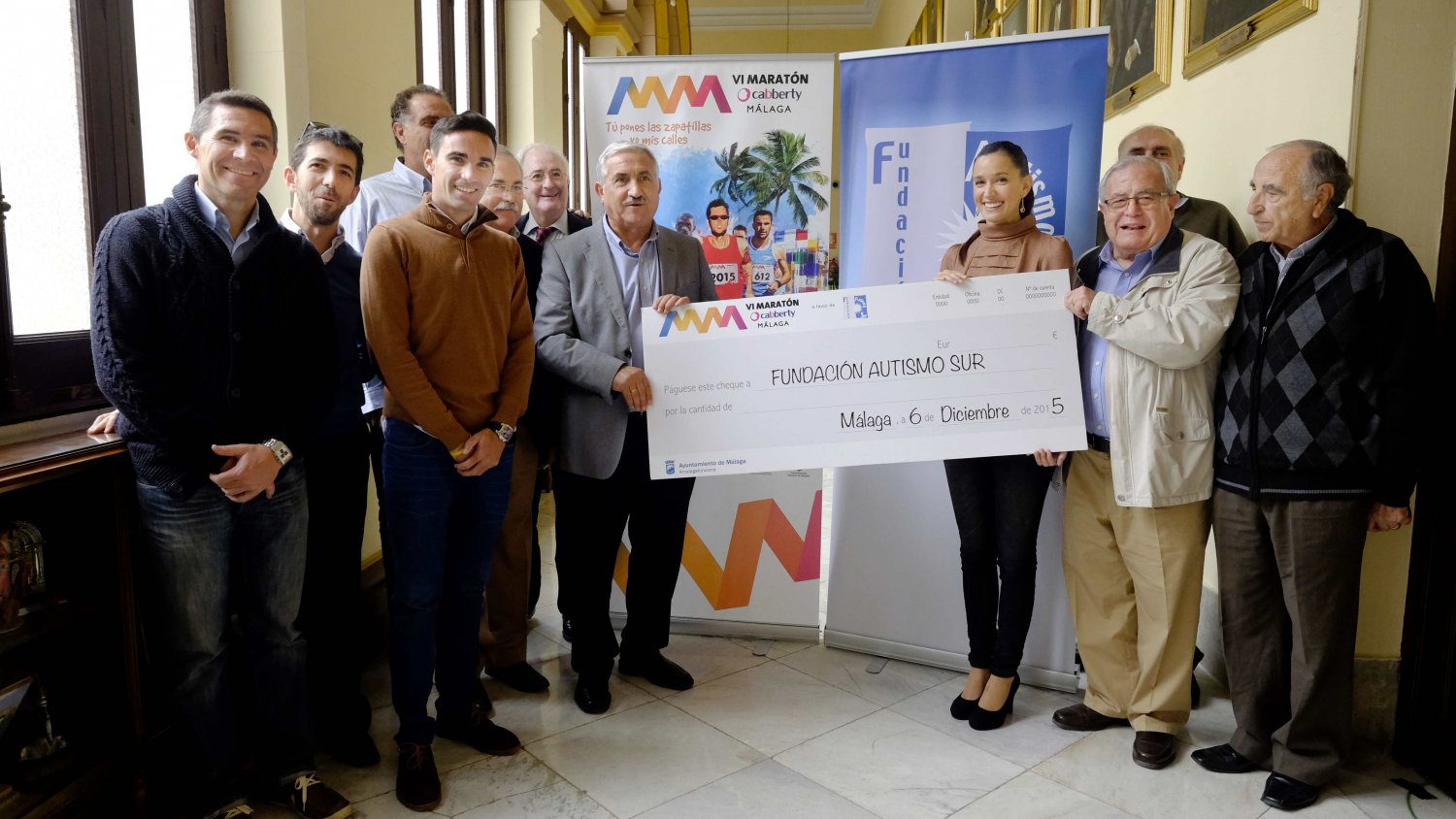 El Ayuntamiento donará un euro de cada inscripción del VI Maratón Cabberty Málaga a la Fundación Autismo Sur