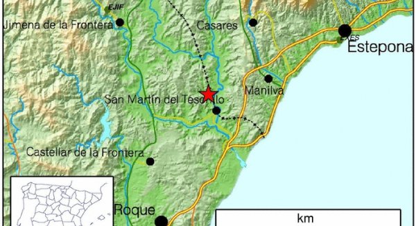 Sentido levemente un temblor en Manilva