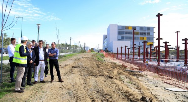 El vicepresidente del CISC visita las obras del Instituto de Hortofruticultura de la UMA, cuyos trabajos avanzan 