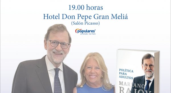Mariano Rajoy presentará su libro “Política para adultos” en el Hotel Don Pepe Gran Meliá de Marbella