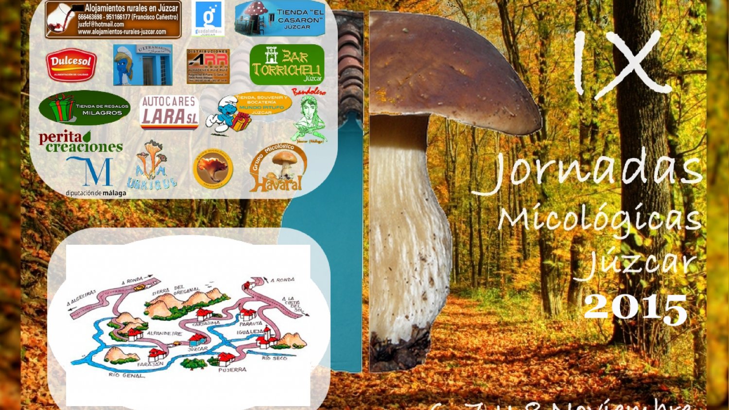 Las IX Jornadas Micológicas de Júzcar incluyen rutas para recolectar setas y elaboración de recetas