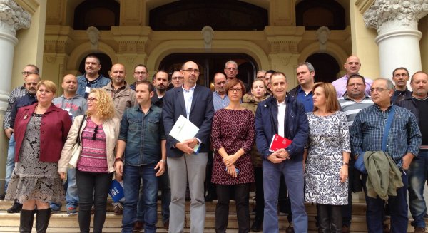 PSOE, IU-Málaga para la Gente y Málaga Ahora se unen para pedir la municipalización de Limasa