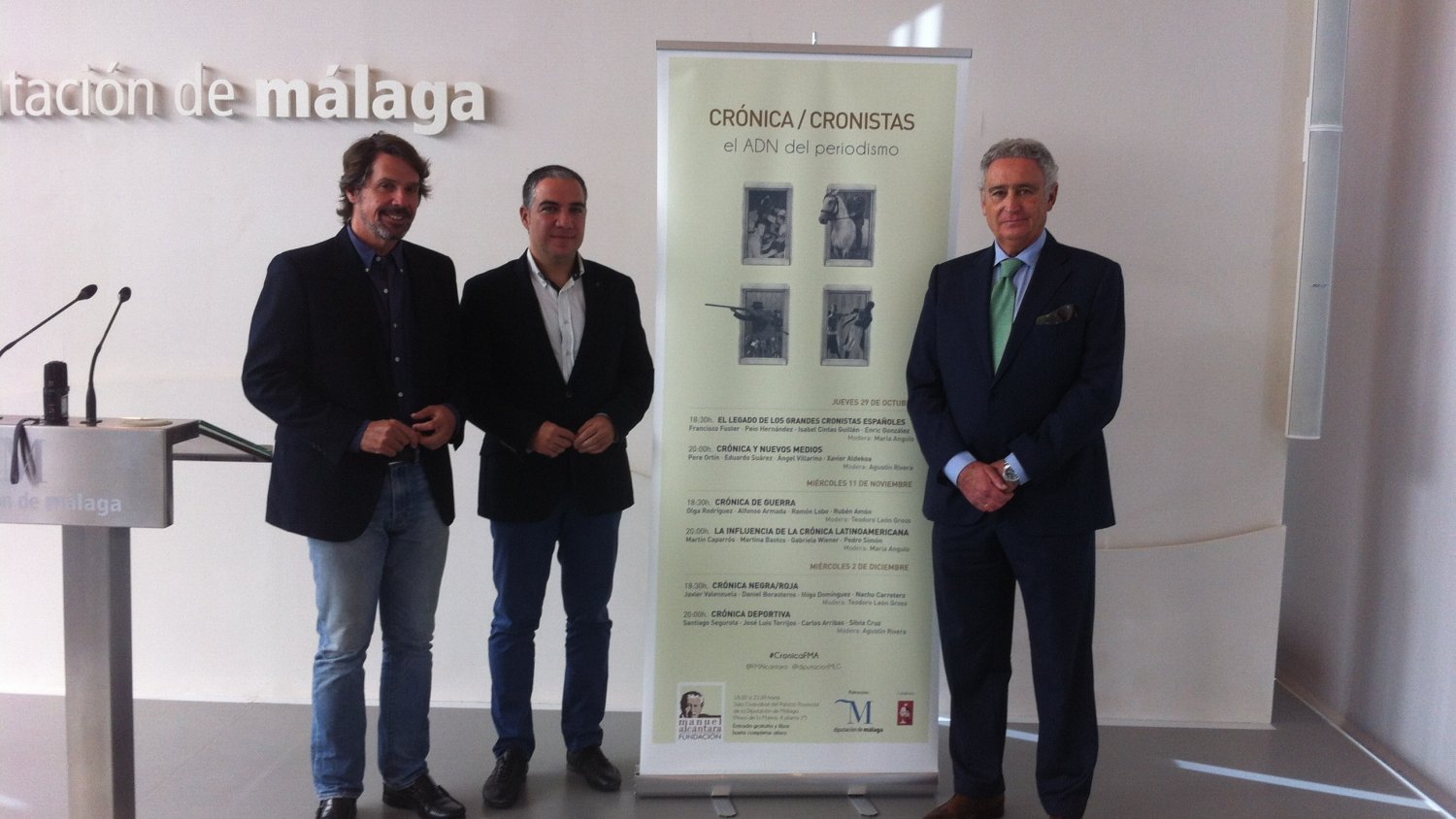 Enric González, Santiago Segurola o Ramón Lobo llegan a Málaga para poner en alza la crónica periodística