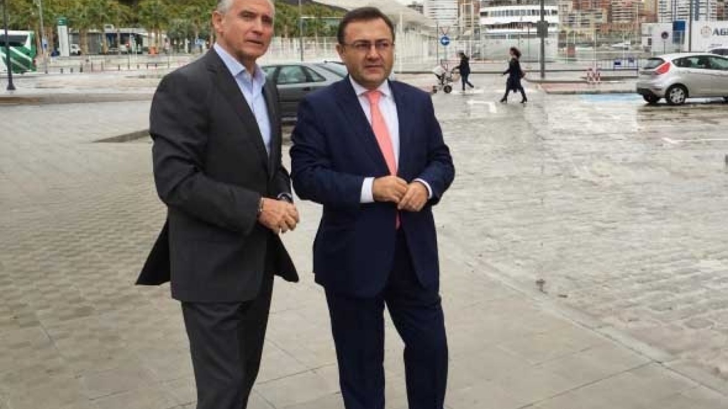 Plata y Heredia (PSOE) unen fuerzas para mejorar el funcionamiento del ferrocarril en el puerto de Málaga