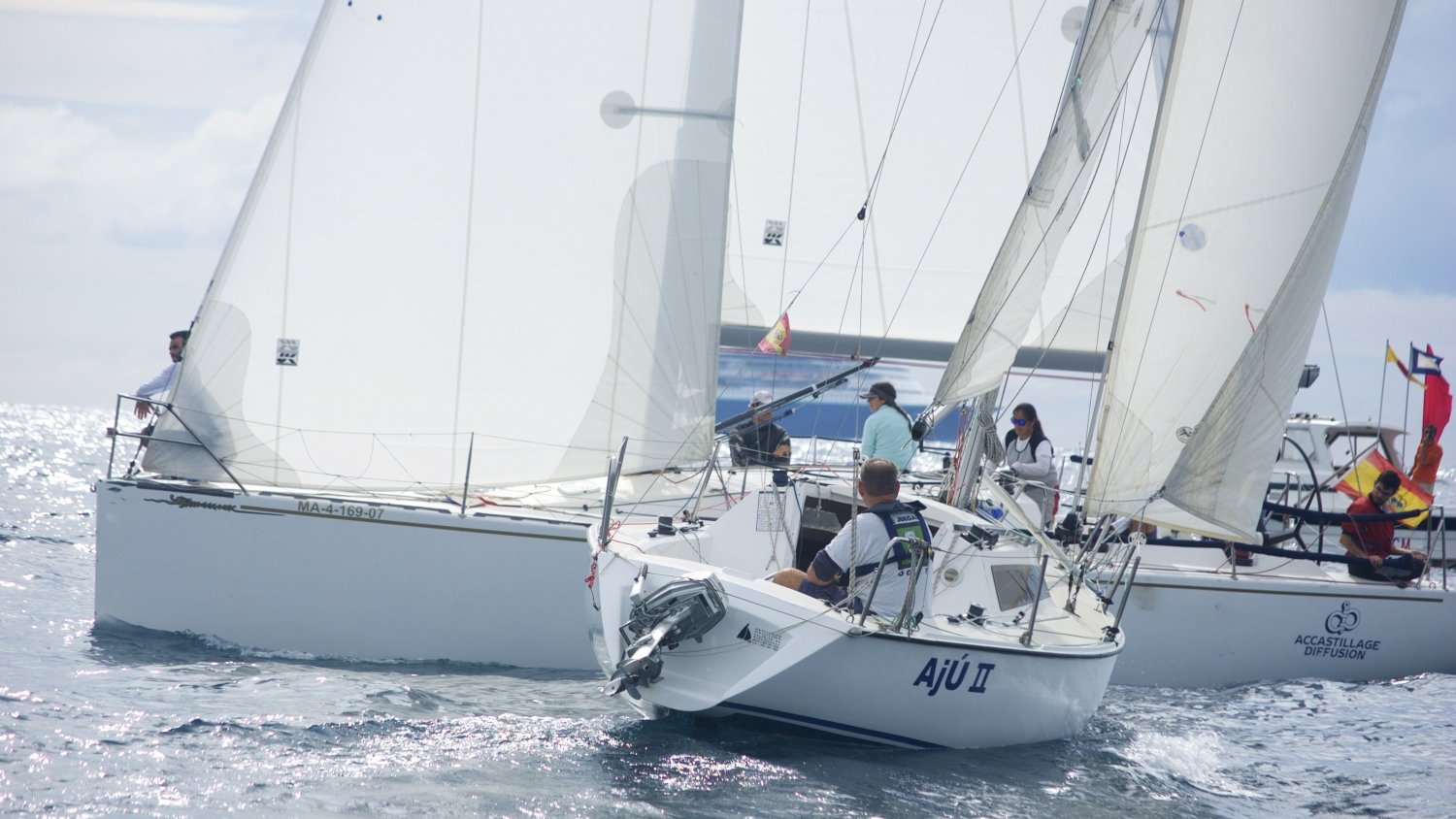 Los cruceros Vikingo y Ajú ganan la octava prueba del Trofeo Bahía de Málaga