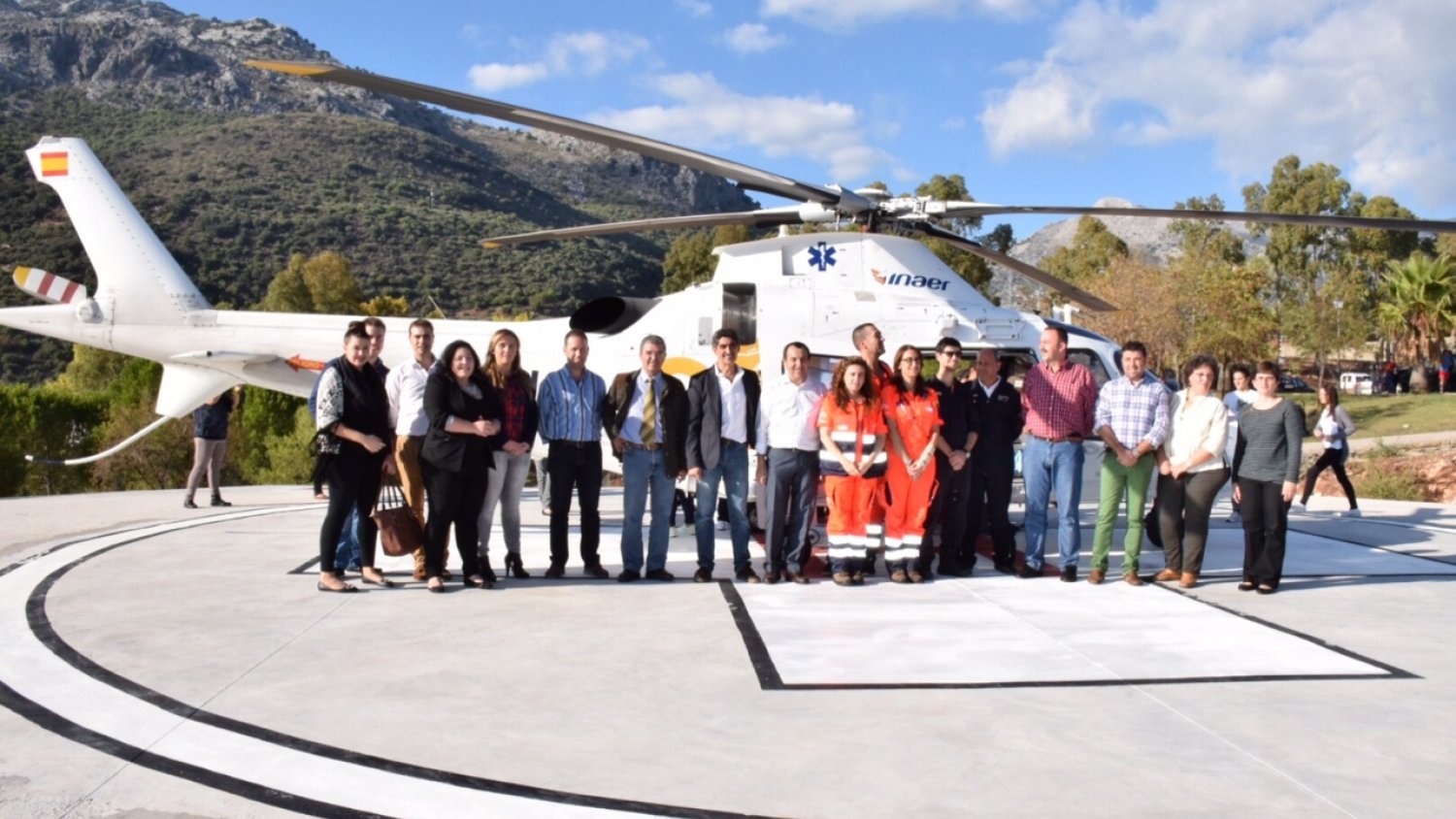 La Junta pone en marcha una nueva helisuperficie en Cortes de la Frontera para mejorar la atención urgente