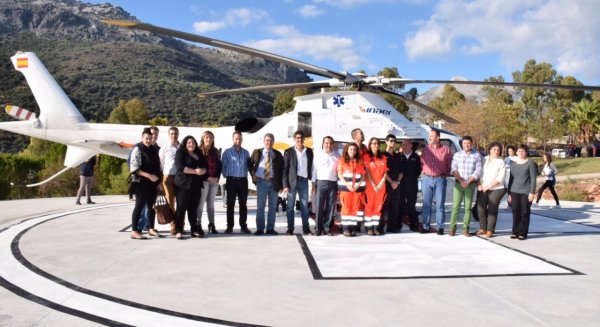 La Junta pone en marcha una nueva helisuperficie en Cortes de la Frontera para mejorar la atención urgente