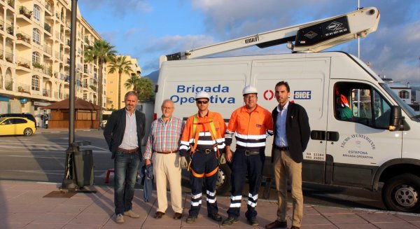 Estepona pone en marcha el Plan de Mejora de Iluminación que actuará en tres kilómetros de jardines