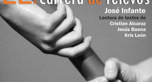 José Infante presenta a los autores noveles Cristian Alcaraz, Jesús Baena y Kris León en el ciclo 'Carrera de relevos'