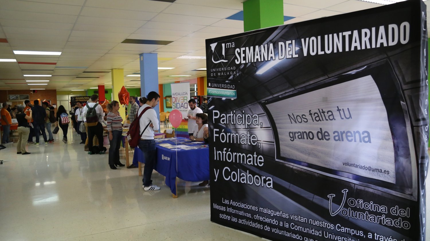 Más de 40 asociaciones estarán presentes en la semana del voluntariado de la UMA