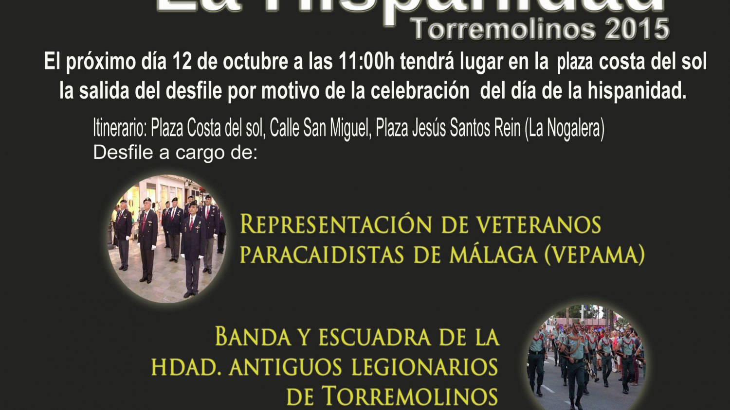 La Hermandad de Antiguos Legionarios de Torremolinos celebra el Día de la Hispanidad con un desfile