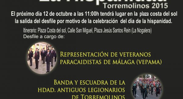 La Hermandad de Antiguos Legionarios de Torremolinos celebra el Día de la Hispanidad con un desfile