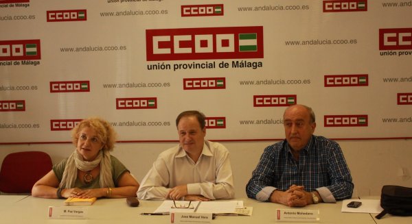 CCOO critica que en Málaga se han destruido en los últimos cuatro años 600 empleos públicos de la Administración General del Estado