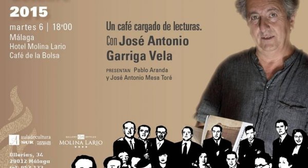 El narrador José Antonio Garriga Vela, invitado por el Centro del 27 a 'Un café cargado de lecturas'
