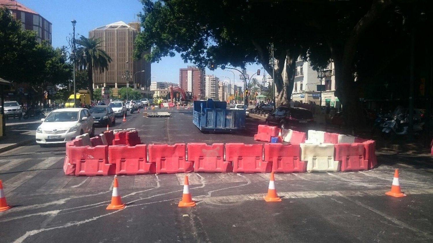 Nuevas modificaciones de tráfico en la ciudad debido a las obras de la línea 1 y 2 del metro