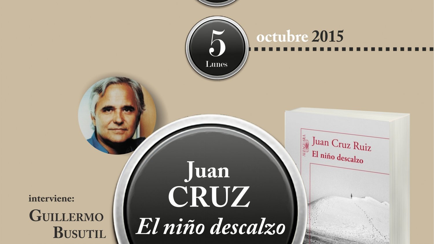 El Centro Andaluz de las Letras acoge la presentación del nuevo libro del periodista Juan Cruz 'El niño descalzo'