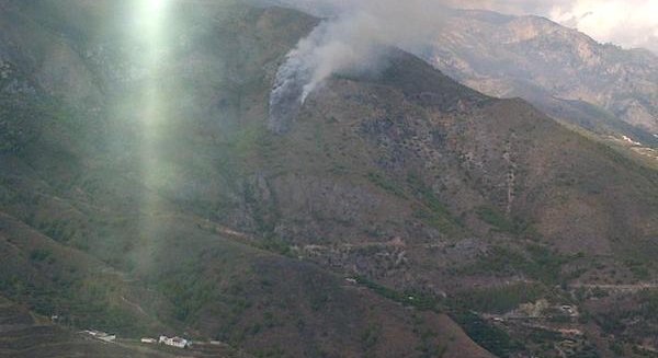 Declarado un incendio en un paraje de Nerja