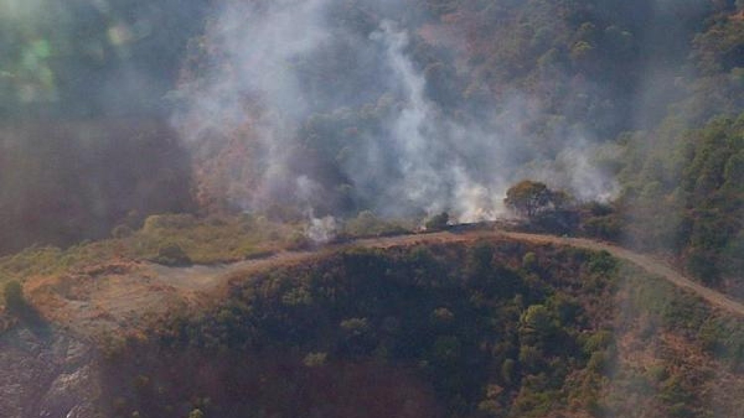 Declarado un incendio en un monte de Estepona